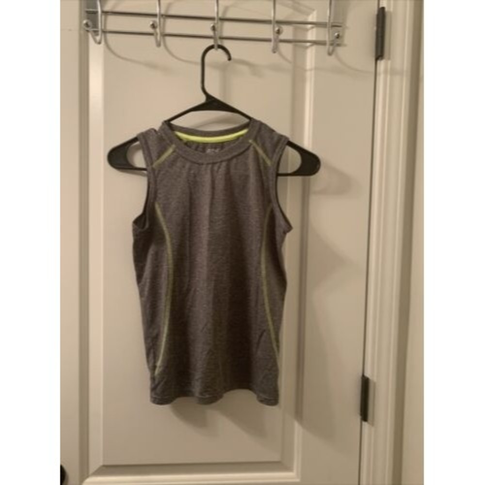 Zone Pro Boys Sleeveless Muscle Tee Shirt Tank Top Gray Size Medium